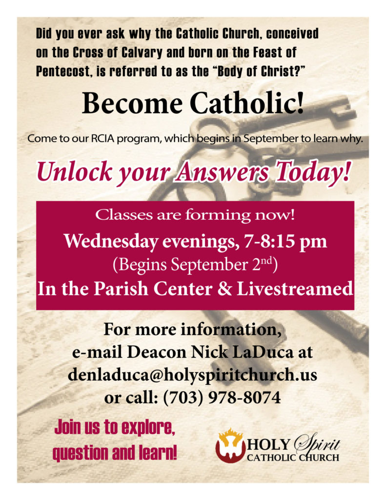 Becoming Catholic - Holy Spirit Parish