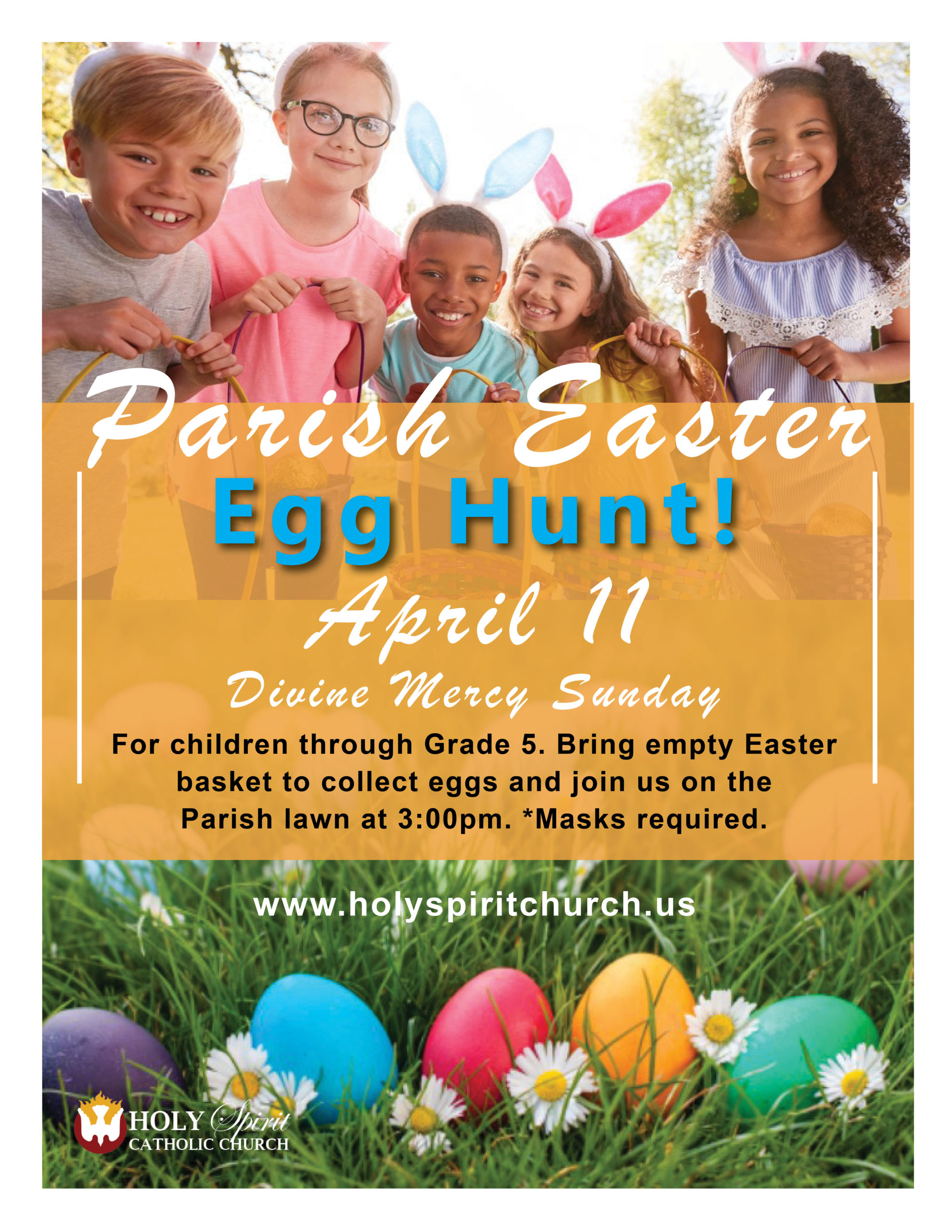Easter Egg Hunt Flyer 2021 - Holy Spirit Parish